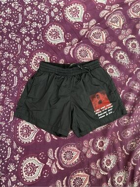 Off-White Mona Lisa Black Swim Shorts